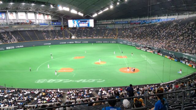 札幌ドーム野球観戦